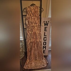 Sequin Embellished Maxi Dress